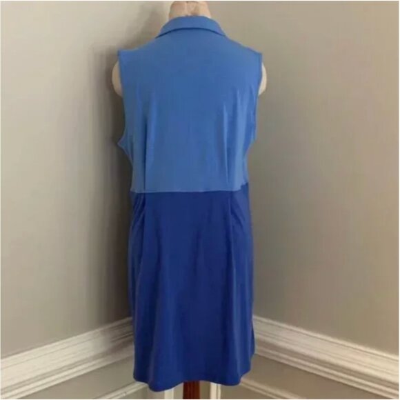 Puma Urban Sports Sleveless Dress Color Block Two Tone Blue Size XL - Picture 5 of 10